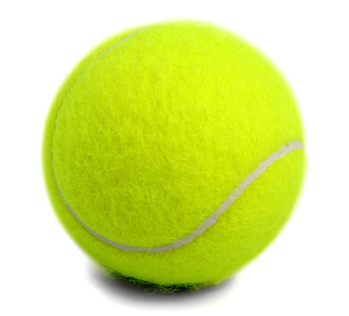 Set of tennis balls